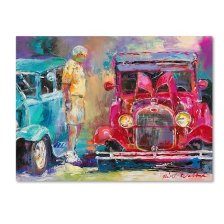 Richard Wallich 'Old Cars' Canvas Art,14x19